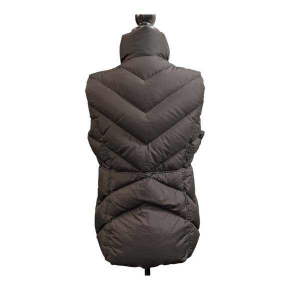 J Crew Puffer Vest Womens L Black Down Filled High Neck Classic Outdoor Preppy - Picture 3 of 8